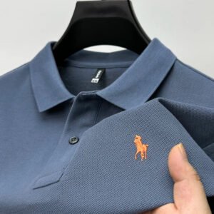 High-End Men's Business Casual Polo T-Shirts Pack of 4 - Image 4