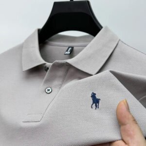 High-End Men's Business Casual Polo T-Shirts Pack of 4 - Image 5