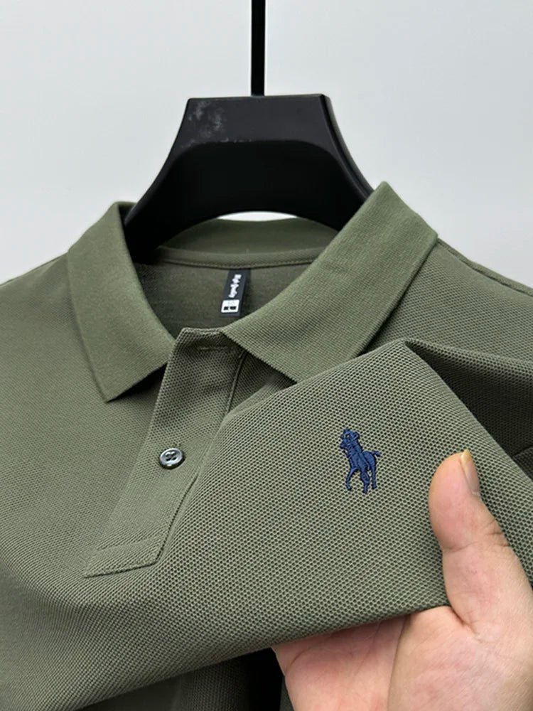 High-End Men's Business Casual Polo T-Shirts Pack of 4