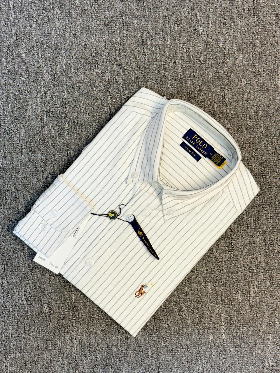 RL Navy Pin Stripe 4 Shirt - Image 3