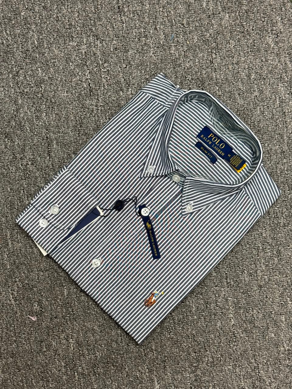 RL Navy Pin Stripe 4 Shirt - Image 2