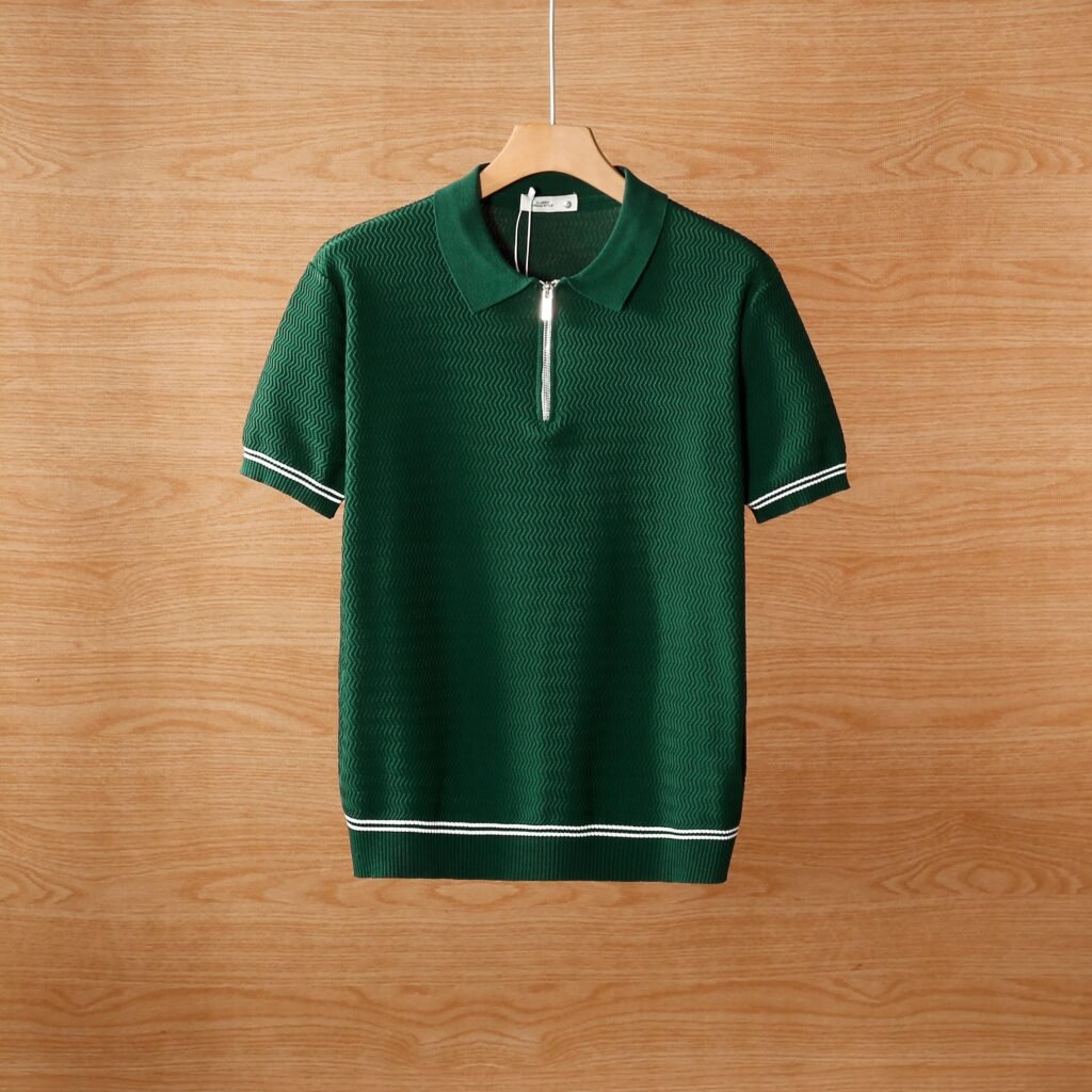 Men's Summer Contrast Collar Polo T-Shirt Pack - 4 Pieces