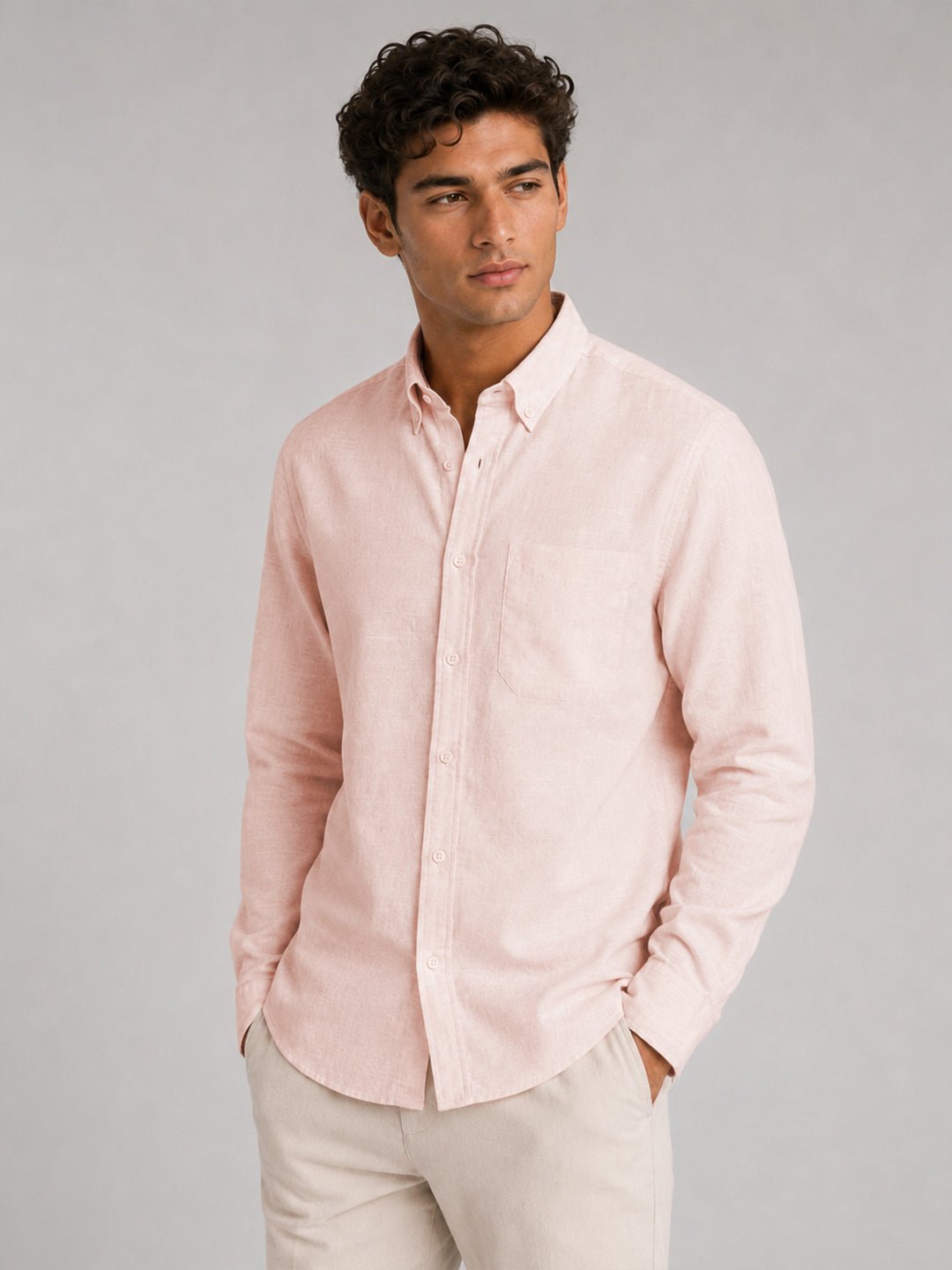 Premium Linen Shirts Combo Pack Set of 4 Lightweight Breathable - Image 2