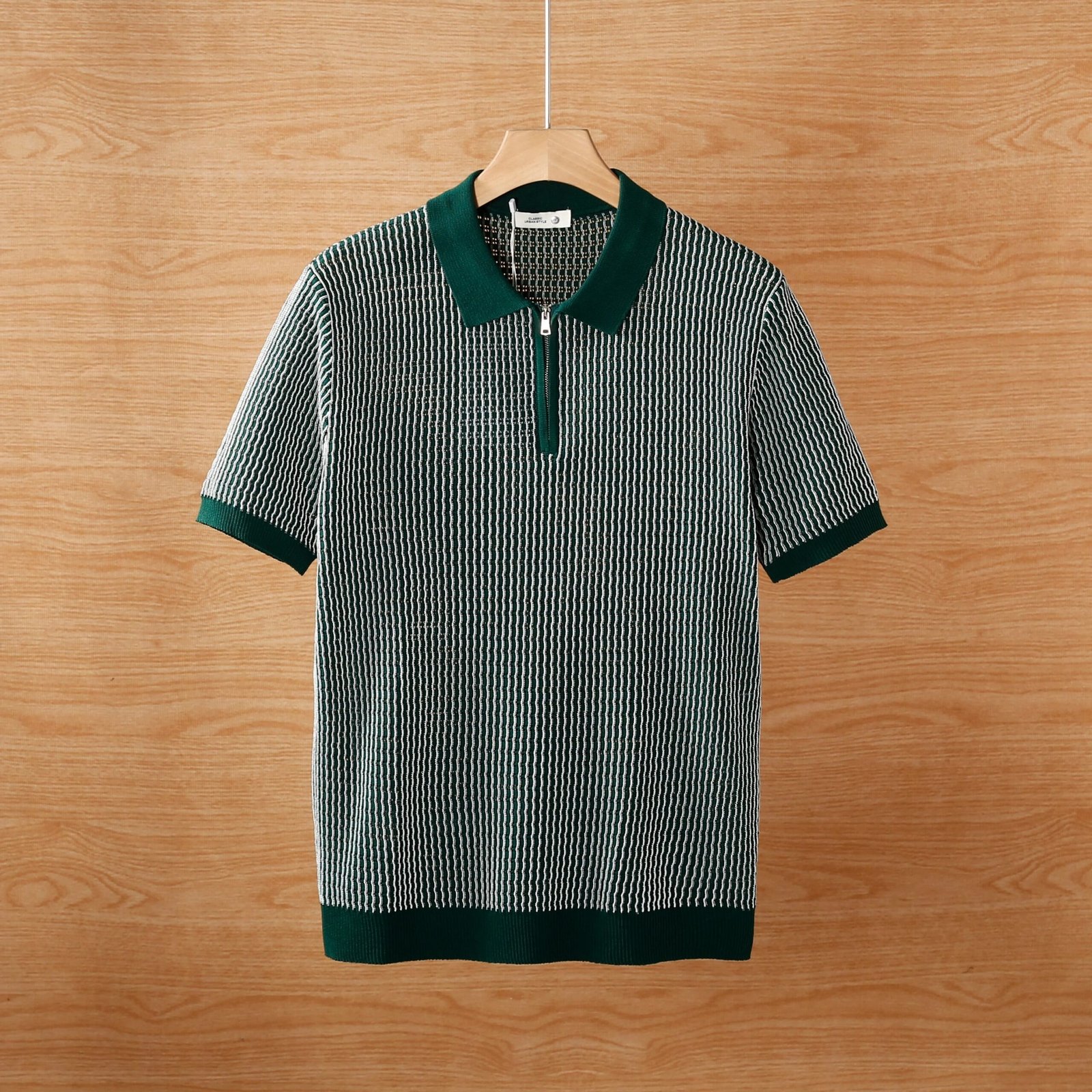 Men's Knitted Hollow Ice Silk Polo Shirt 4-Pack Set - Image 6