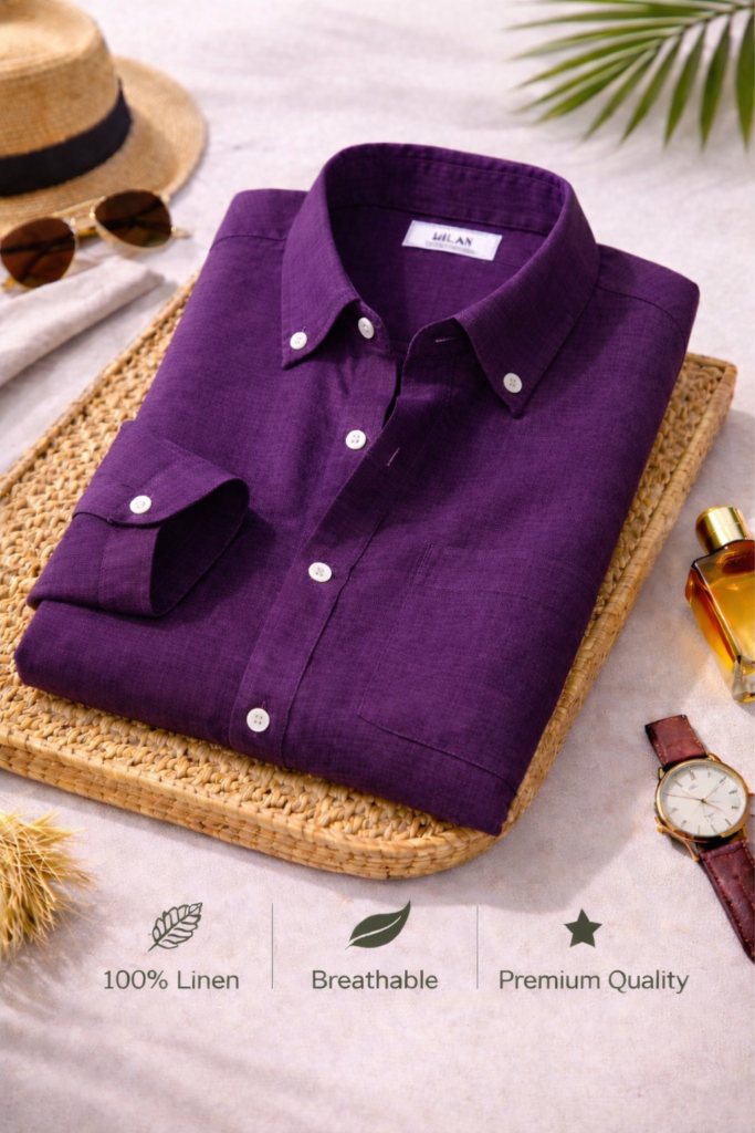 Premium Linen Shirt Combo Pack for Men - Set of 4