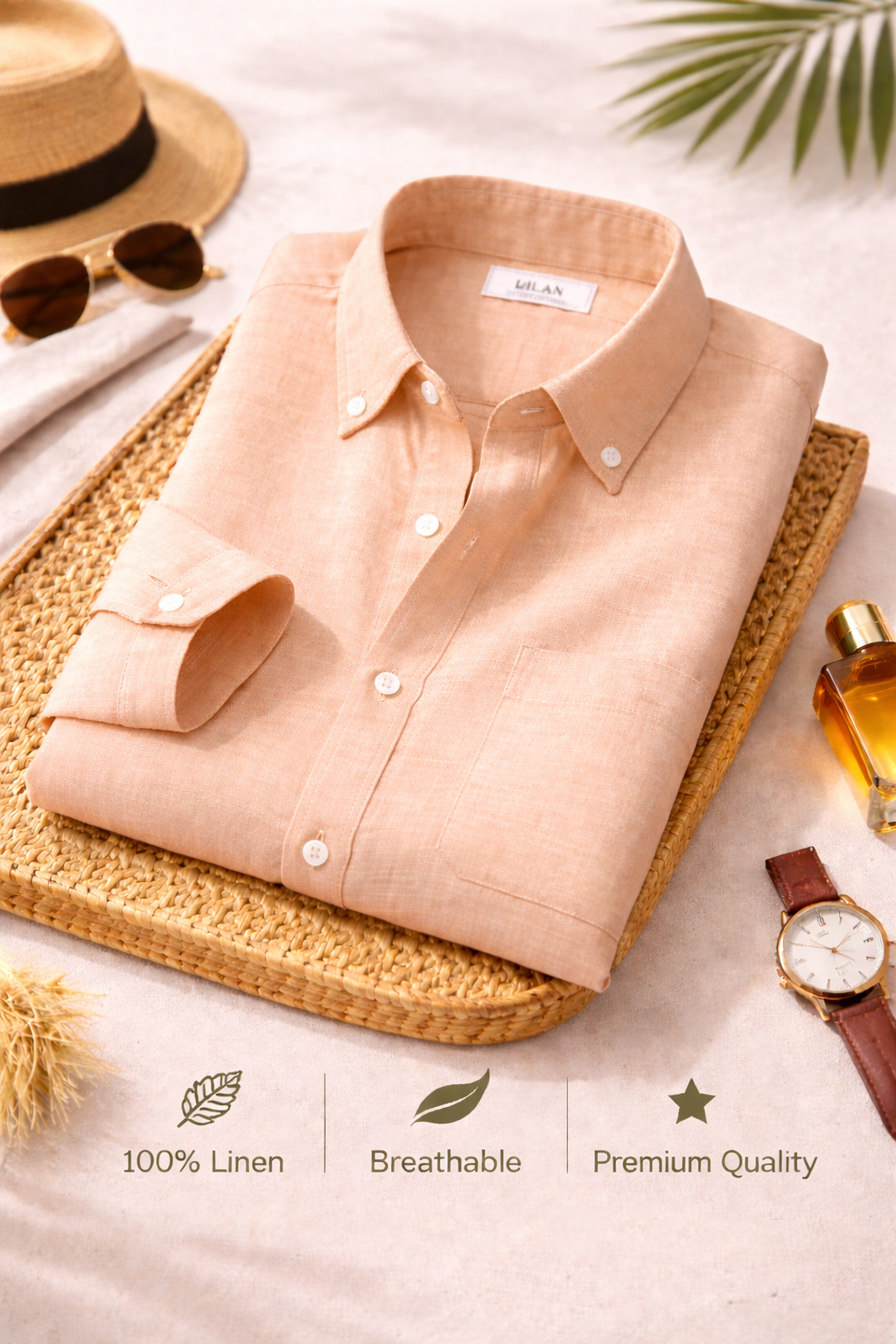 Premium Linen Shirt Combo Pack for Men (4 Piece Set) - Image 5