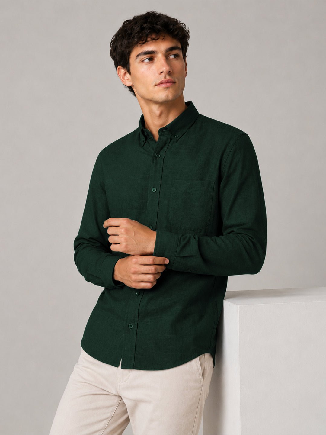 Premium Linen Shirts Combo Pack Set of 4 Lightweight Breathable - Image 5