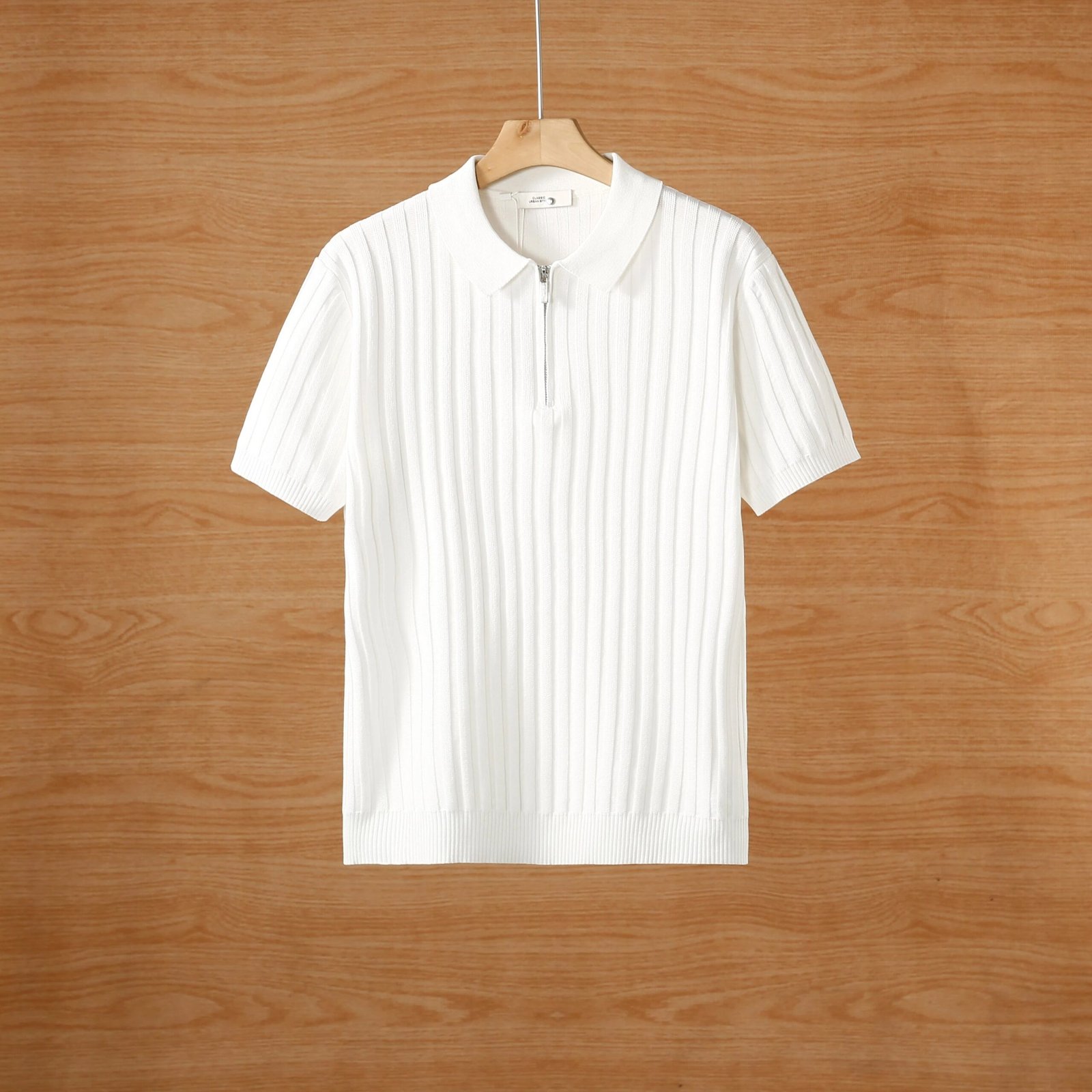 Half Zip Short Sleeve Men's Polo Shirt Pack of Four - Image 6
