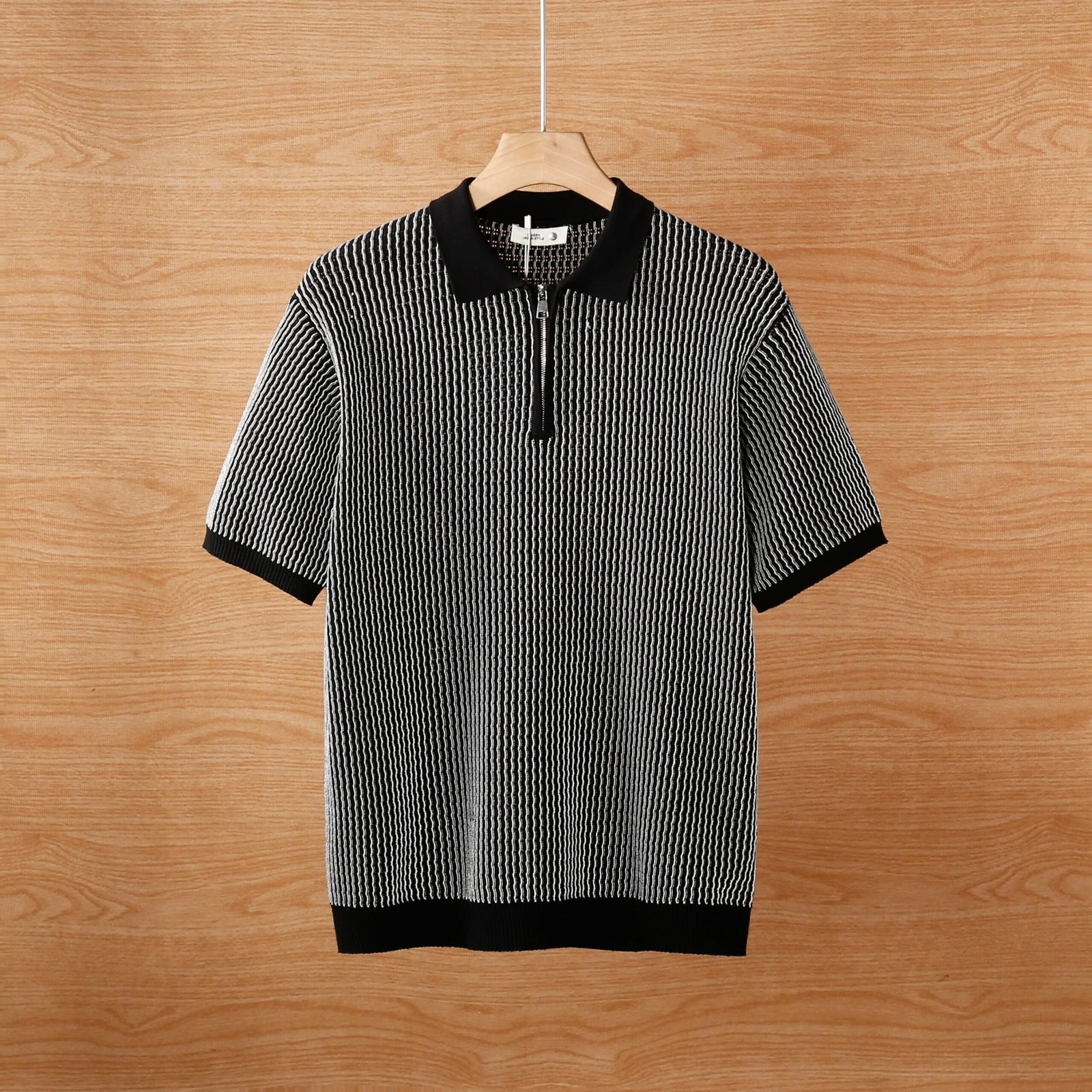 Men's Knitted Hollow Ice Silk Polo Shirt 4-Pack Set - Image 5