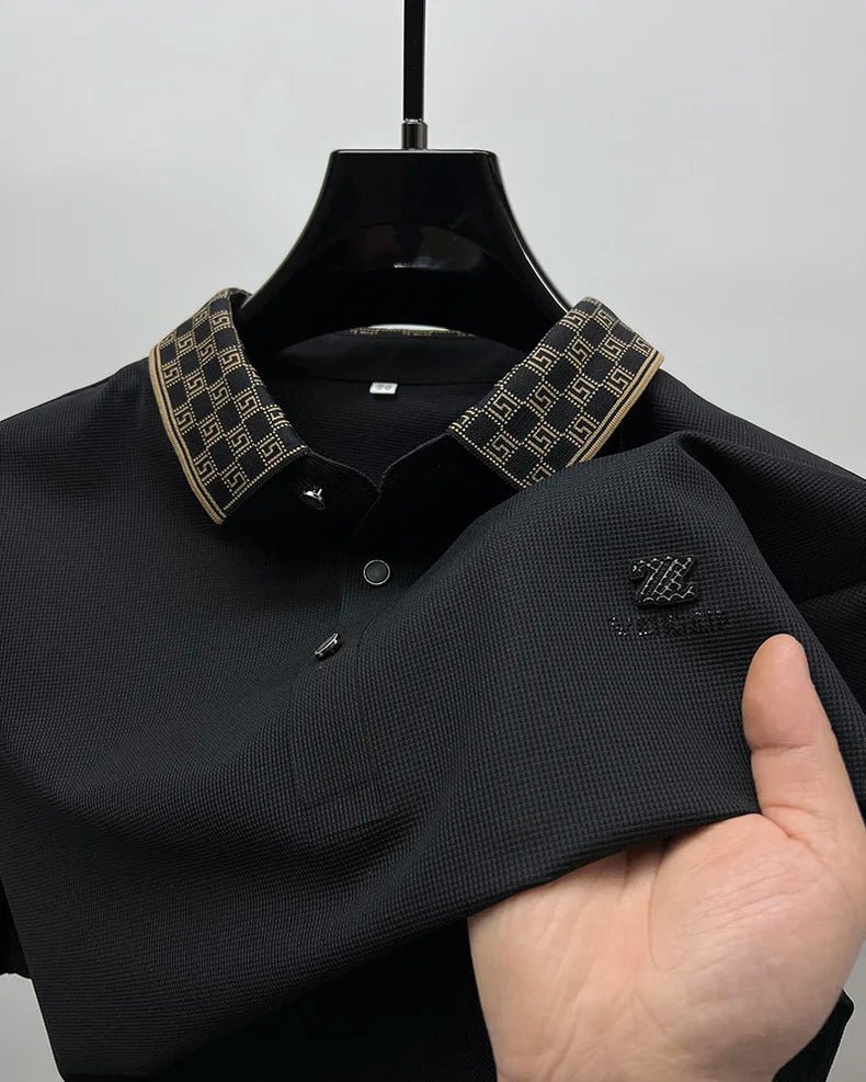 Premium Men's Short Sleeve Polo Shirt Stylish Breathable Casual Wear