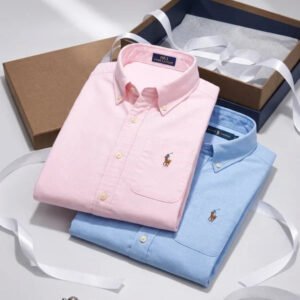 Men RL Polo Linen 4 Cotton Shirts - Image 2