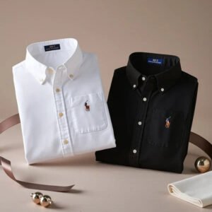 Men RL Polo Linen 4 Cotton Shirts - Image 3