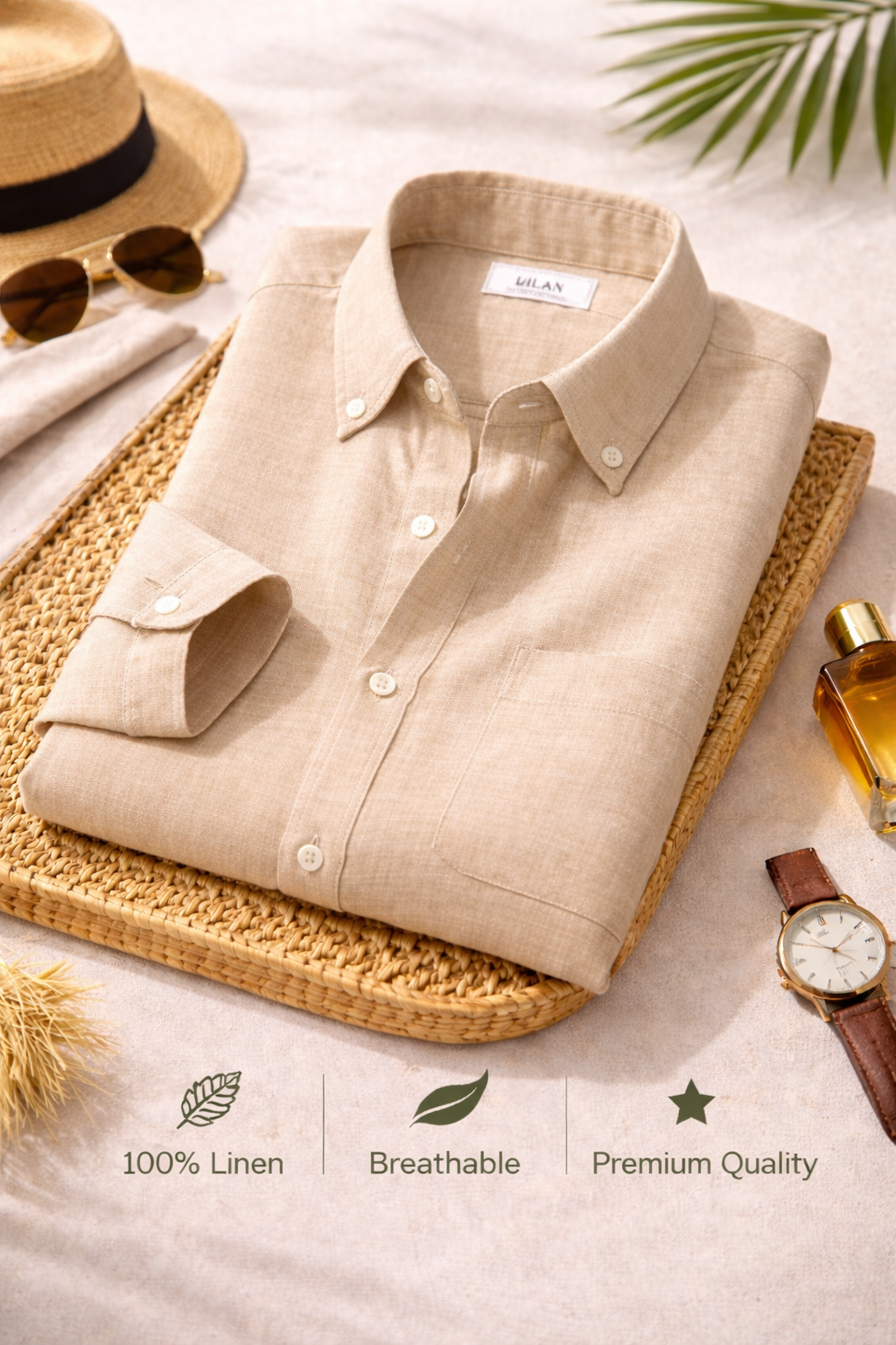 Premium Linen Shirts Combo Pack: 4 Lightweight Breathable Daily Shirts - Image 2
