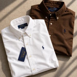 Men RL Polo Linen 4 Cotton Shirts - Image 3