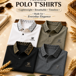 Premium Men's Short Sleeve Polo Shirt Stylish Breathable Casual Wear - Image 1
