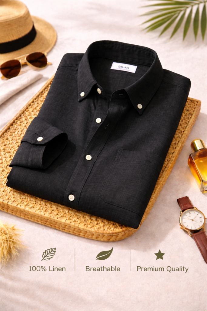 Premium Linen Shirt Combo Pack for Men - Set of 4
