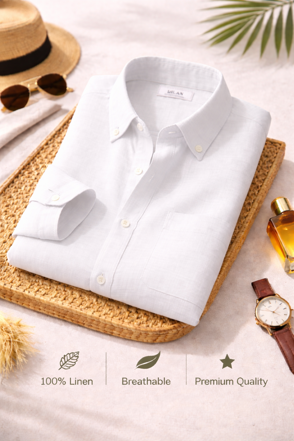 Premium Linen Shirts Combo Pack: 4 Lightweight Breathable Daily Shirts - Image 5