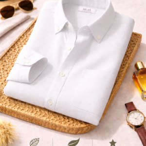 Premium Linen Men's Shirt Combo Pack of 4 Breathable Shirts - Image 3