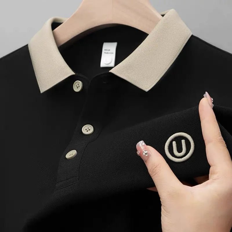 Premium Short Sleeve Men's Polo Shirt Soft Cotton Blend Style