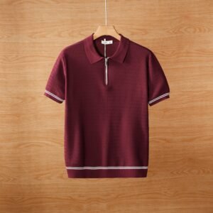 Men's Summer Contrast Collar Polo T-Shirt Pack - 4 Pieces - Image 5