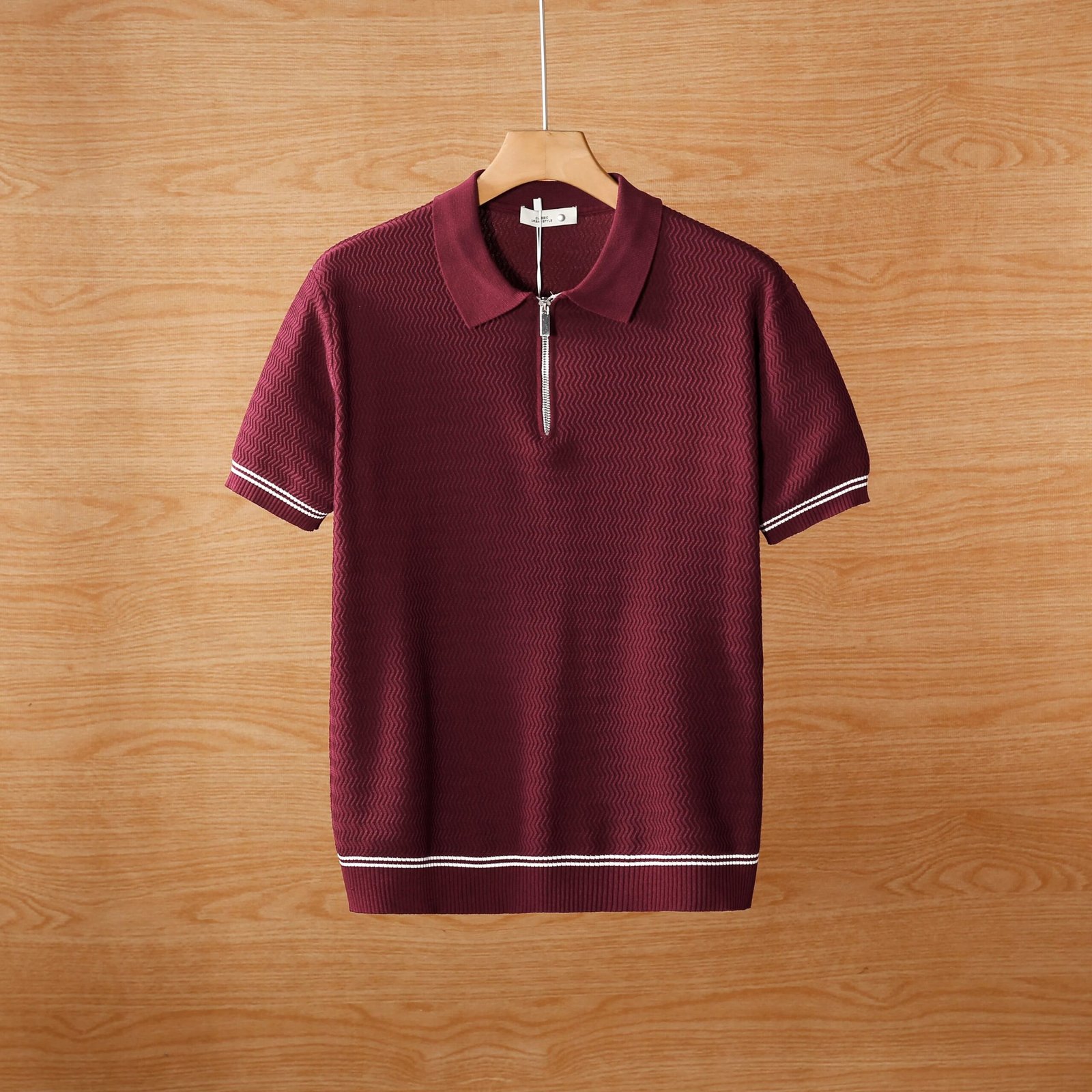 Men's Summer Contrast Collar Polo T-Shirt Pack - 4 Pieces - Image 5