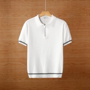 Men's Summer Contrast Collar Polo T-Shirt Pack - 4 Pieces - Image 4