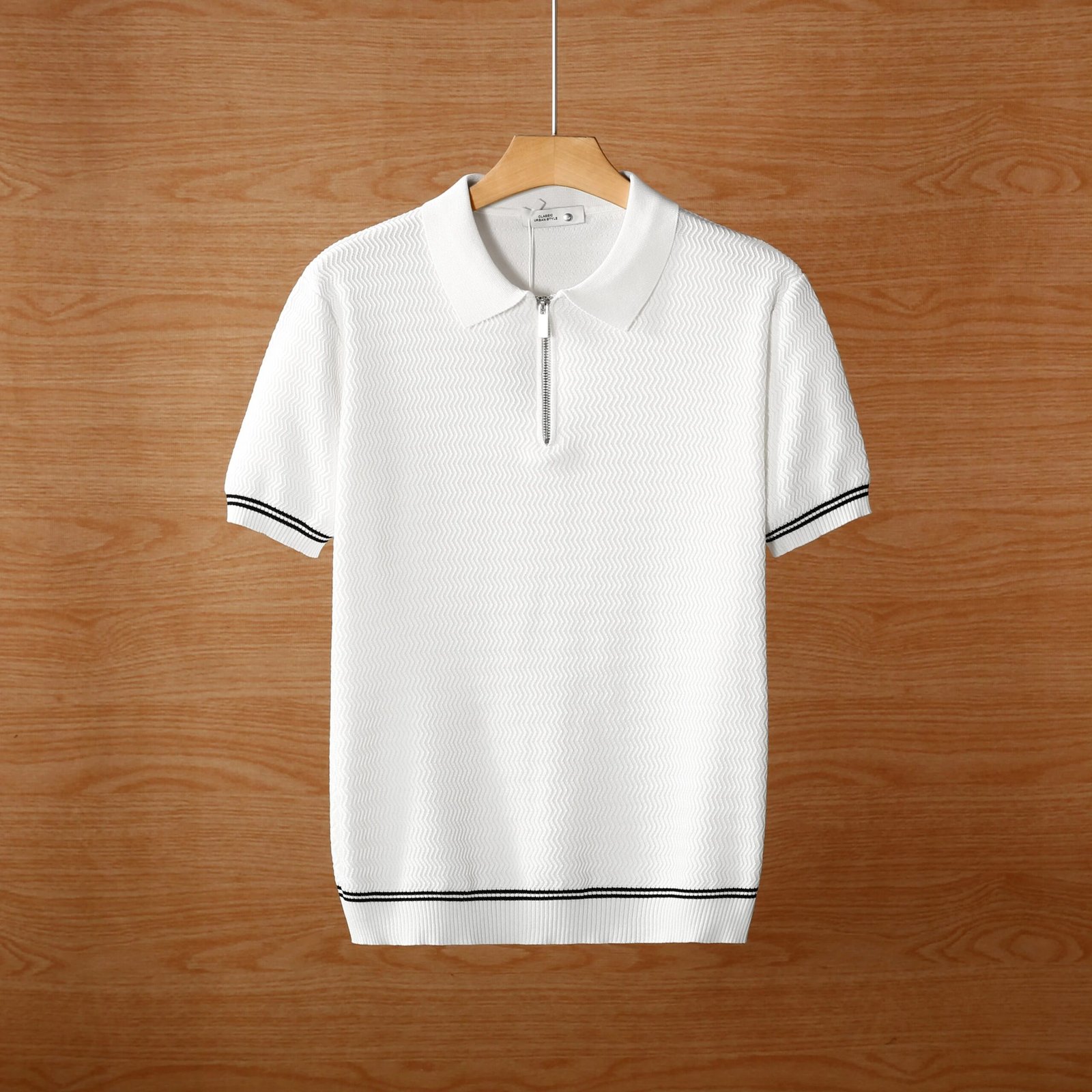 Men's Summer Contrast Collar Polo T-Shirt Pack - 4 Pieces - Image 4