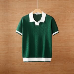 Stylish Breathable Color Blocked Men's Polo T-Shirt Pack of 4 - Image 5