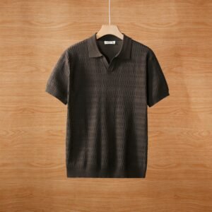 Premium Men's Lapel Short Sleeved Polo T-Shirt Pack of 4 - Image 6