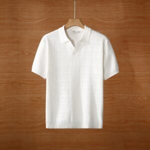 Premium Men's Lapel Short Sleeved Polo T-Shirt Pack of 4 - Image 3