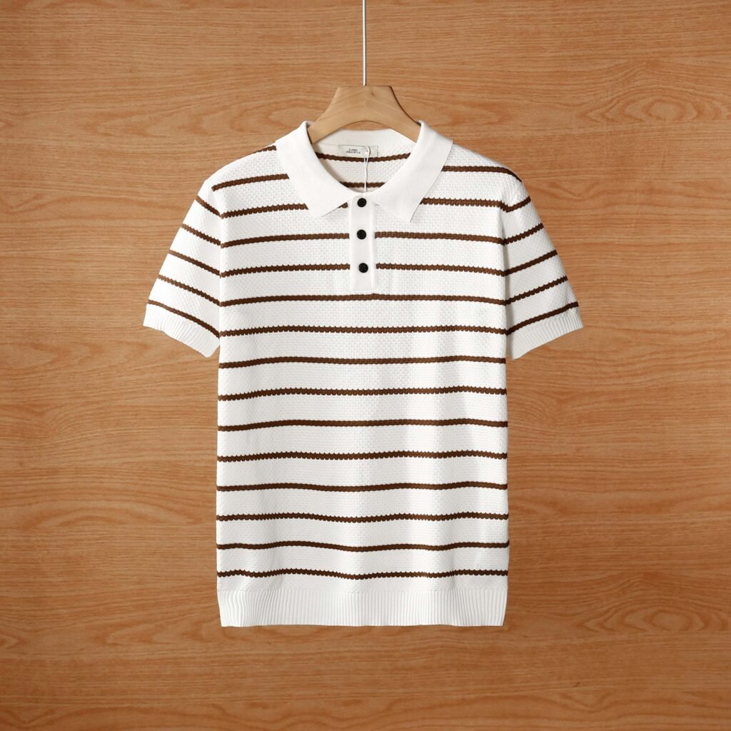 Men's Breathable Ice Silk Knitted Polo Shirts Pack of 4 Summer