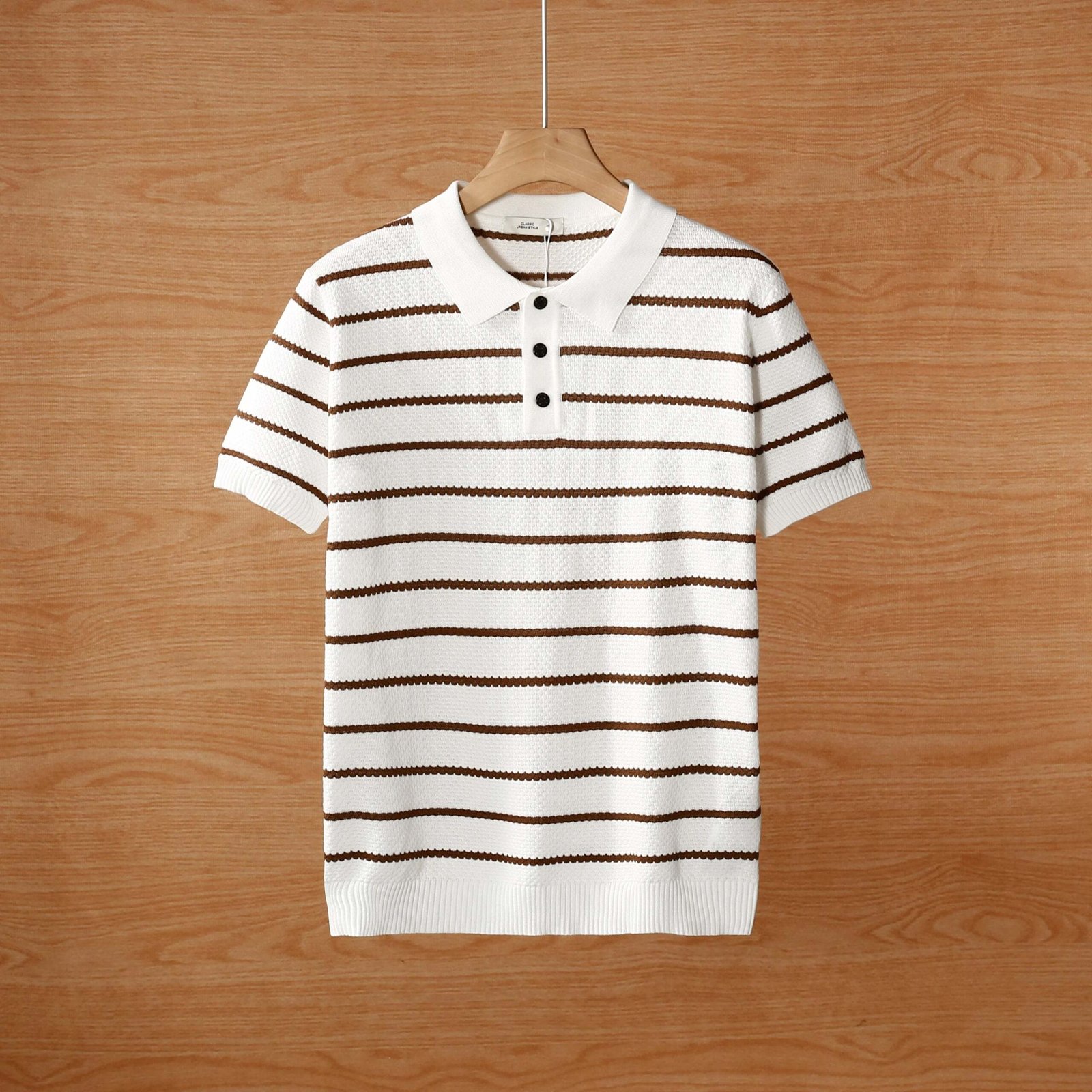 Men's Breathable Ice Silk Knitted Polo Shirts Pack of 4 Summer - Image 3