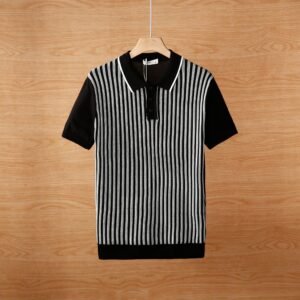 Cool Silk Knitted Jacquard Business Polo T-Shirts Pack of 4 - Image 5