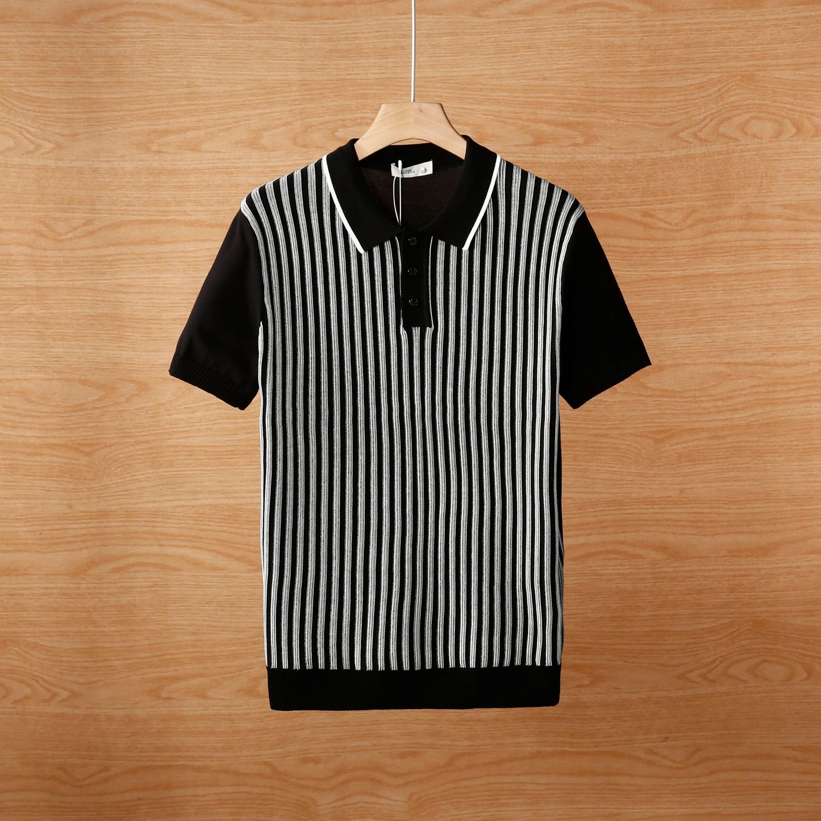 Cool Silk Knitted Jacquard Business Polo T-Shirts Pack of 4 - Image 5
