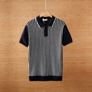 Cool Silk Knitted Jacquard Business Polo T-Shirts Pack of 4 - Image 4