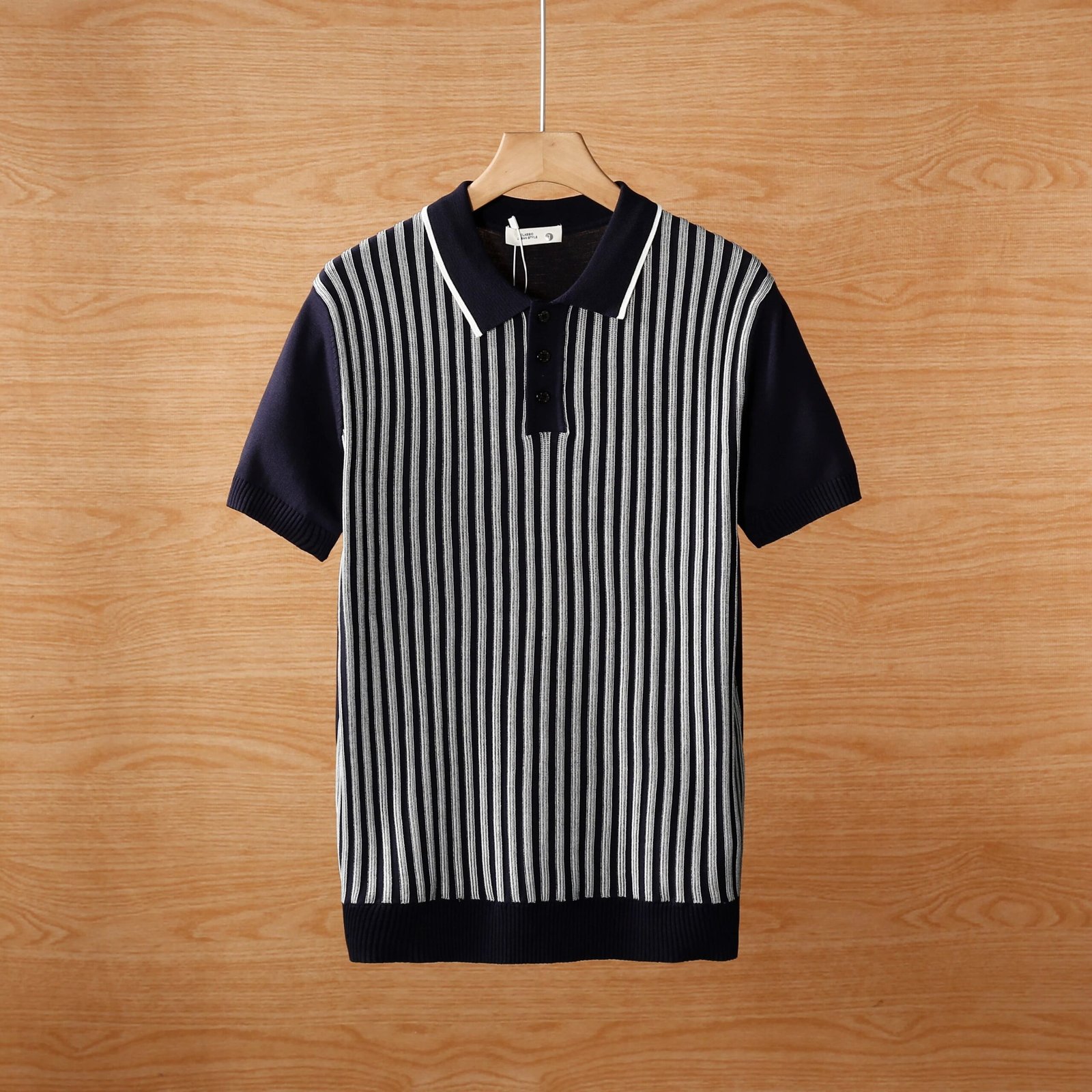 Cool Silk Knitted Jacquard Business Polo T-Shirts Pack of 4 - Image 4