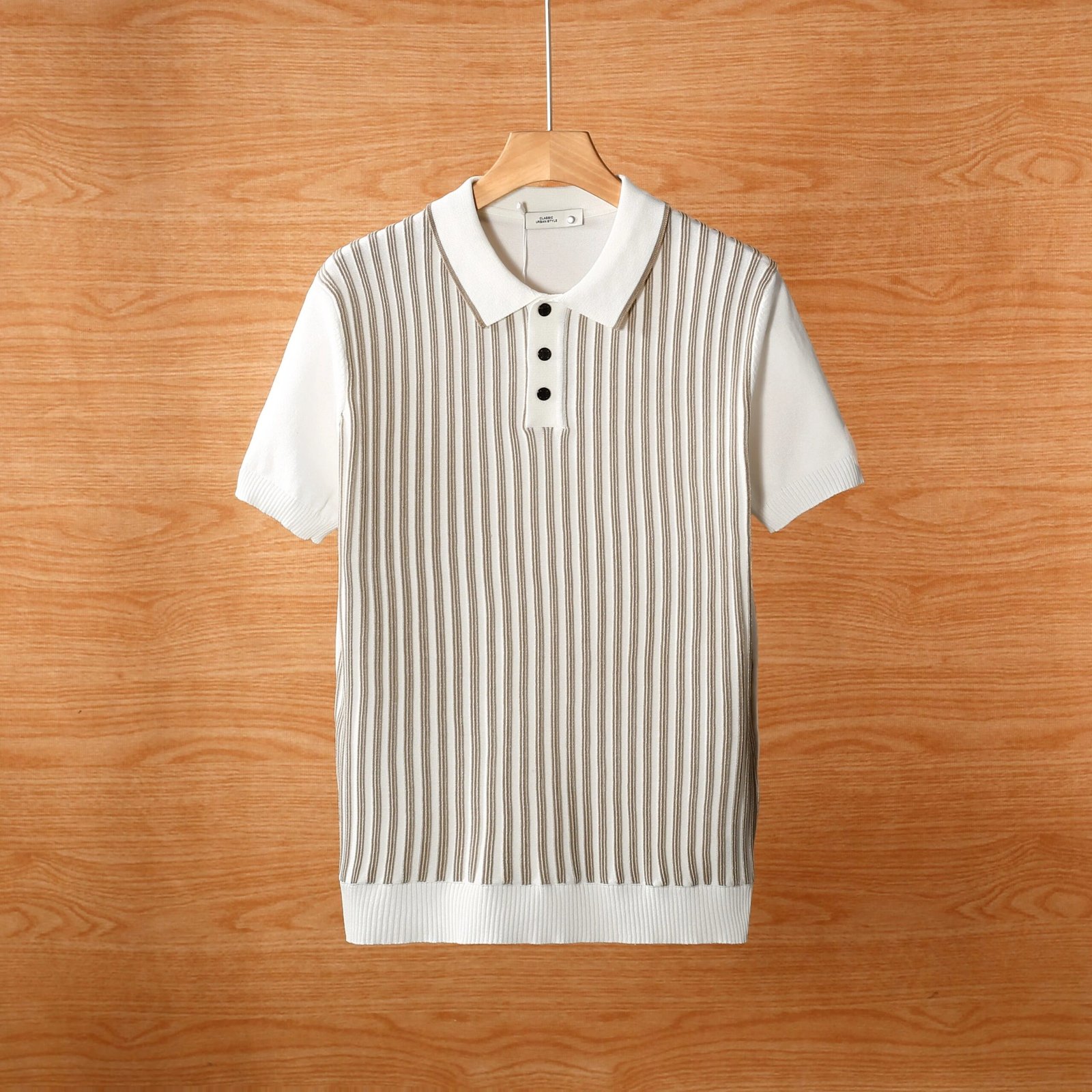Cool Silk Knitted Jacquard Business Polo T-Shirts Pack of 4 - Image 3