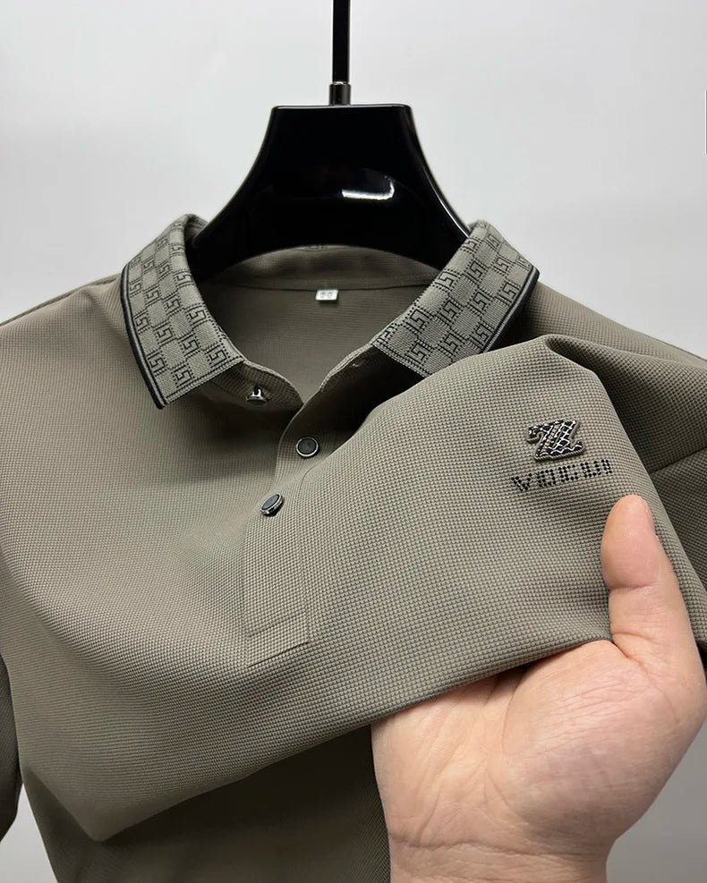 Premium Men's Short Sleeve Polo Shirt Stylish Breathable Casual Wear