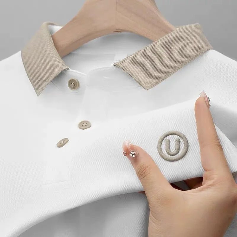 Premium Short Sleeve Men's Polo Shirt Soft Cotton Blend Style